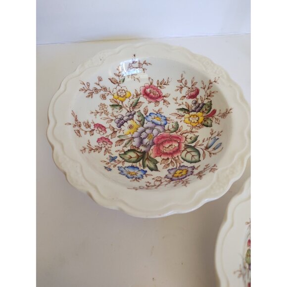 Crown Ducal Earthen ware Dessert Bowls Wilmslow Pattern 5 1/4"(set of 2) - Picture 6 of 11